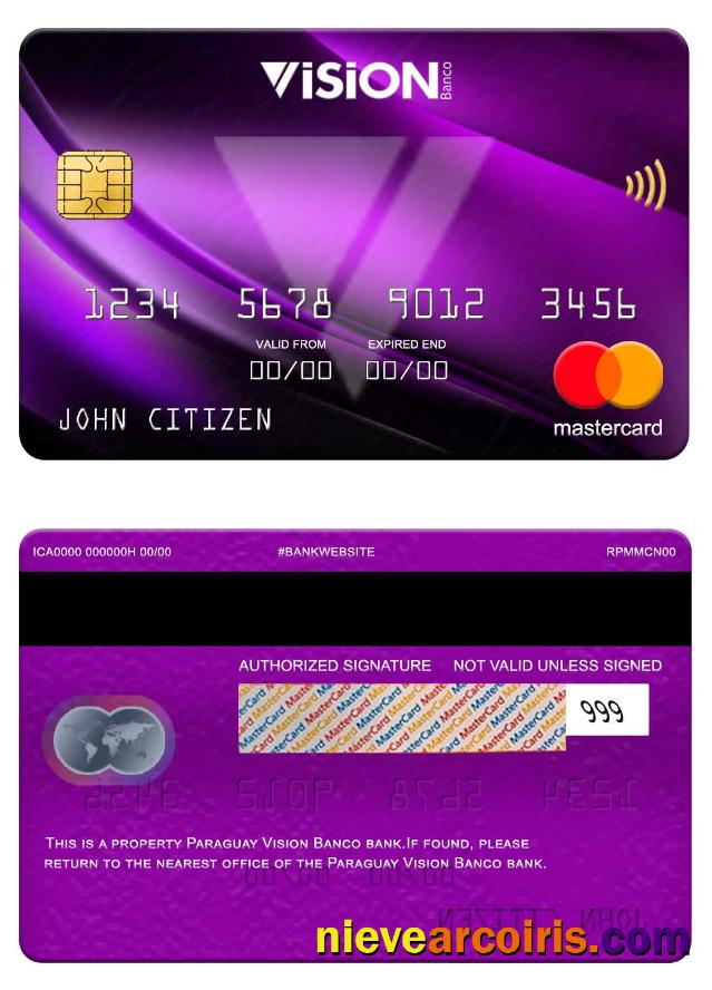 Paraguay Vision Banco bank mastercard